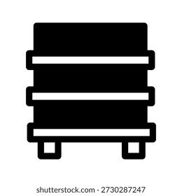 Ilustração de design de símbolo de vetor de ícone de prateleira
