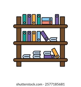 shelf icon with white background vector stock illustration