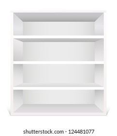 Shelf isolated on white background