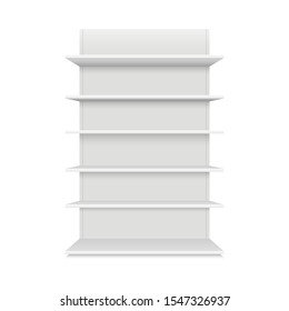 Shelf mockup vector design illustration isolated on white background