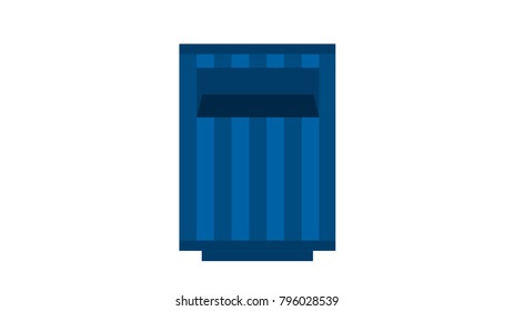 Shelf stand isolated vector illustration