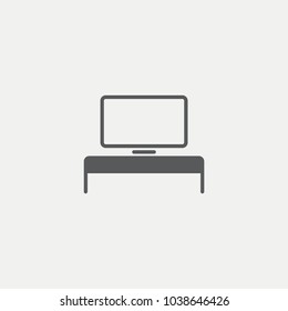 Shelf for TV Flat Icon