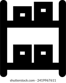 Ilustración del vector de estante. Fondo blanco