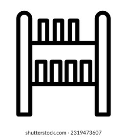 Shelf Vector Thick Line Icon For Personal And Commercial Use.
