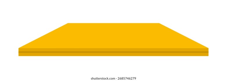 Prateleira amarela prateleira vazia parede 3d exposição isolada plano de fundo palco do produto pavimento sombra tijolo de mármore loja supermercado varejo rack loja mercado preto quarto Podium Stand Bg.