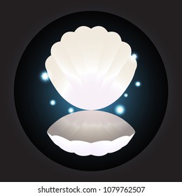  shell blue background