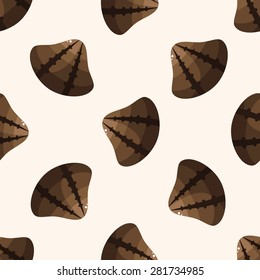 shell , cartoon seamless pattern background