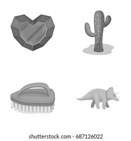 shell , Cleaning and other monochrome icon in cartoon style.travel, history icons in set collection.