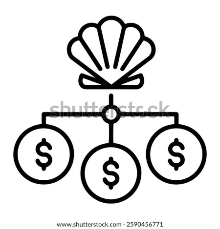 Shell Company Scam Icon Representing Corporate Fraud, Money Laundering, and Financial Crime