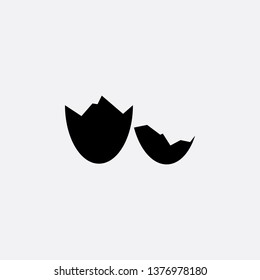 shell egg icon vector