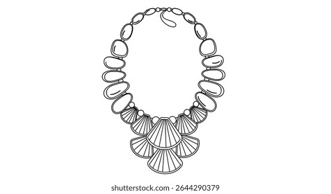 Shell Embellished Statement Necklace an Ocean Inspired Ornament for Elegant Women