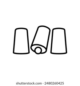 Shell Game Outline Icon, Vector illustration