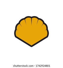 Shell graphic design template vector isolated