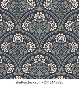 Shell Grotto Barock Designs in Stoff, Tapeten und Texturen