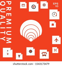 Shell icon, elements for your design