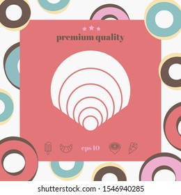 Shell icon, elements for your design