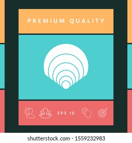 Shell icon, elements for your design