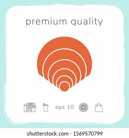 Shell icon, elements for your design