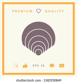 Shell icon, elements for your design