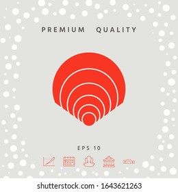 Shell icon, elements for your design