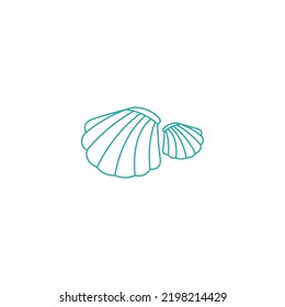 Shell icon logo design illustration template