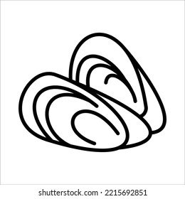 Shell Icon Logo Design Vector Template Illustration Sign And Symbol Pixels Perfect