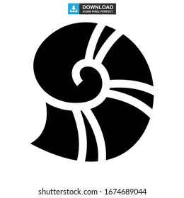 shell icon or logo isolated sign symbol vector illustration - high quality black style vector icons
