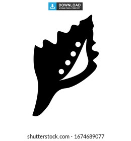 Muschelsymbol oder Logo einzeln auf Zeichen Vektorillustration Illustration - hochwertige Vektorsymbole in schwarzem Stil
