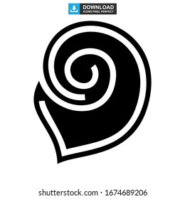 shell icon or logo isolated sign symbol vector illustration - high quality black style vector icons
