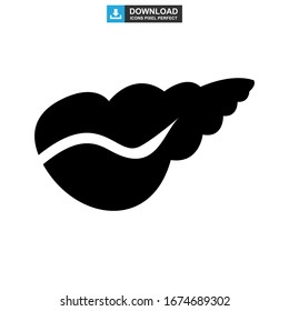 shell icon or logo isolated sign symbol vector illustration - high quality black style vector icons
