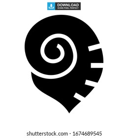 shell icon or logo isolated sign symbol vector illustration - high quality black style vector icons
