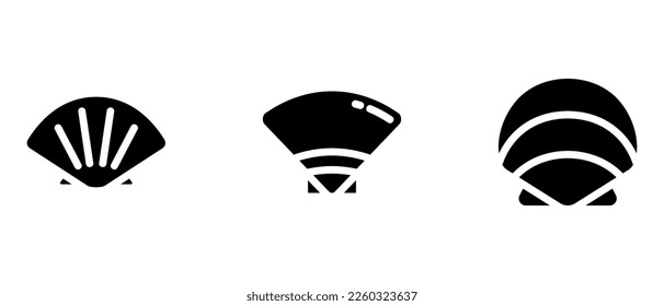 shell icon or logo isolated sign symbol vector illustration - high quality black style vector icons