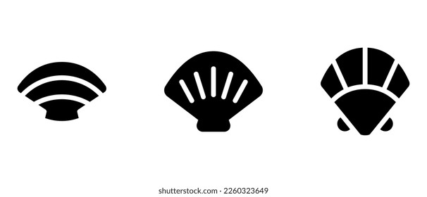 shell icon or logo isolated sign symbol vector illustration - high quality black style vector icons