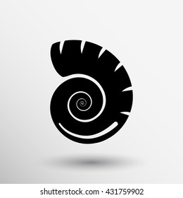 Shell Icon Sea Marine Silhouette Ocean Symbol Sign Nature .