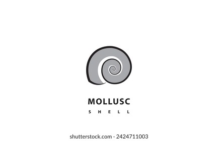 Shell icon. Shell of sea molluscs. Isolated vector illustration design