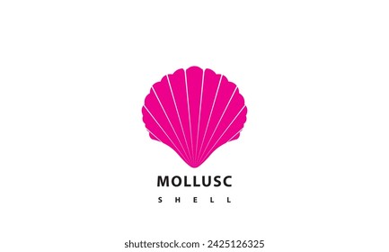 Shell icon. Shell of sea molluscs. Isolated vector illustration design