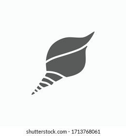 shell icon, seashell vector, shellfish illustration