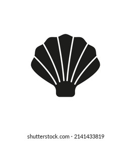 The shell icon. Simple vector illustration on a white background.