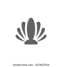 Shell icon. Simple vector summer icons for ui and ux, website or mobile application