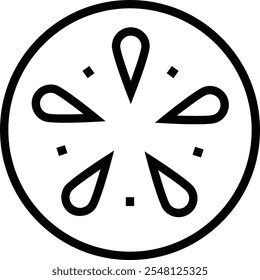 shell icon. Thin linear style design isolated on white background