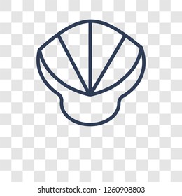 Shell icon. Trendy Shell logo concept on transparent background from Summer collection