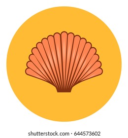Shell icon vector illustration