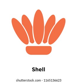 Shell icon vector isolated on white background, Shell transparent sign , historical stone age symbols