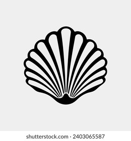 shell icon vector isolated on white background for your web and mobile app design, shell logo concept