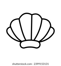 Shell icon vector stock illustration