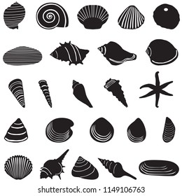 shell icons set.