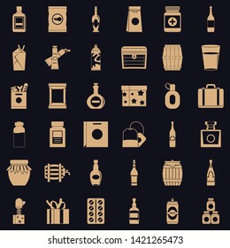 Shell icons set. Simple set of 36 shellg vector icons for web for any design