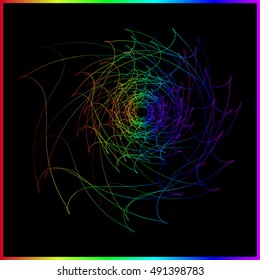 Shell Internet empire. Abstract neon symbol or spiral seashells on line empire.