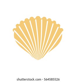 Shell isolated. conch in white background. Production of natural pearls