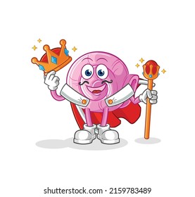 the shell king vector. cartoon character